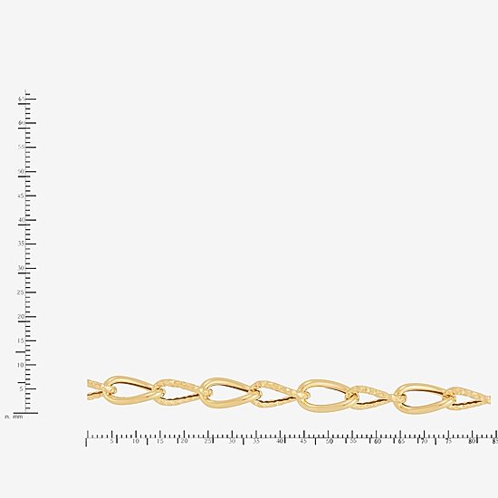 Mia Oro Womens 14K Gold 7.5 Inch Link Bracelet