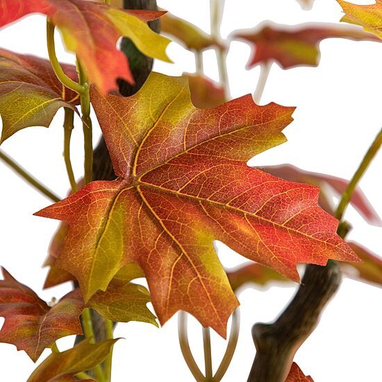 Nearly Natural 4' Orange Maple Indoor Artificial Tree