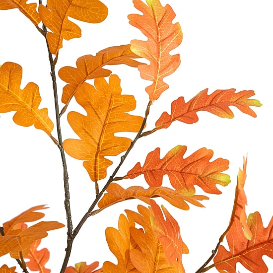 Nearly Natural 6' Orange Oak Indoor Artificial Tree