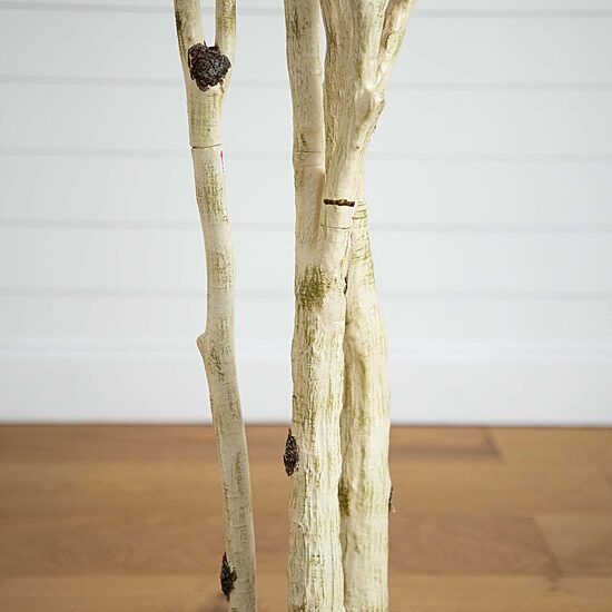 Nearly Natural 9' Orange Autumn Birch Indoor Artificial Tree
