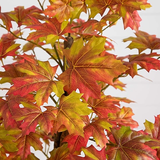 Nearly Natural 4'  Autumn Deluxe Maple Indoor Artificial Tree
