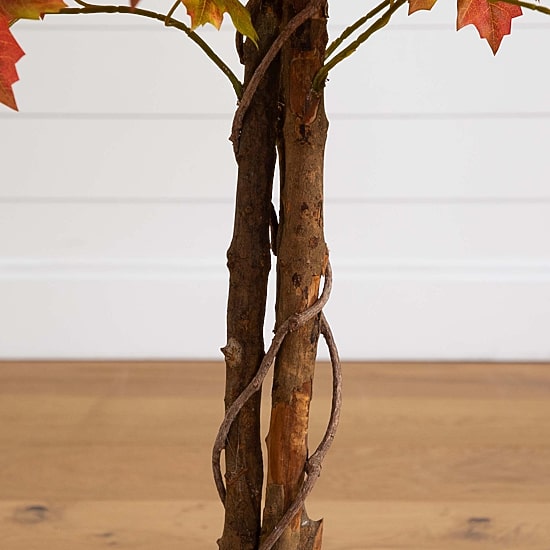 Nearly Natural 4'  Autumn Deluxe Maple Indoor Artificial Tree