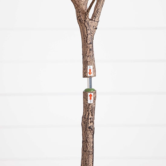 Nearly Natural 7' Orange Autumn Oak Indoor Artificial Tree
