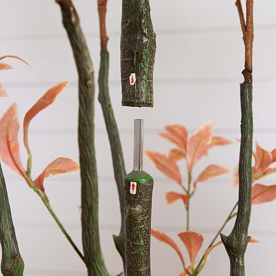 Nearly Natural 6' Orange Pieris Indoor Artificial Tree