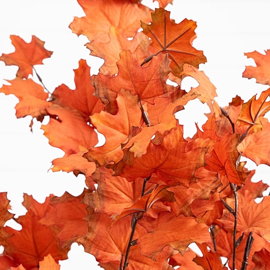 Nearly Natural 4' Orange Rustic Maple Indoor Artificial Tree