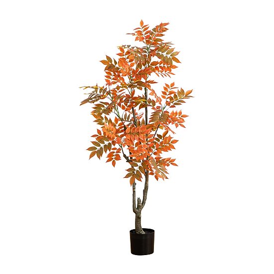 Nearly Natural 5' Green Sumac Indoor Artificial Tree