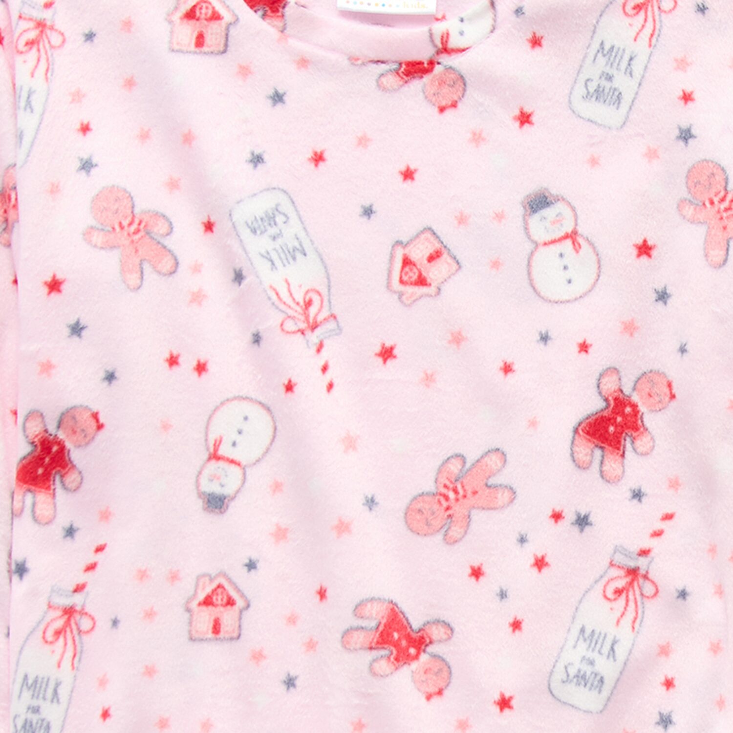 Little & Big Kid Girls Round Neck Long Sleeve 3-pc. Pajama Set