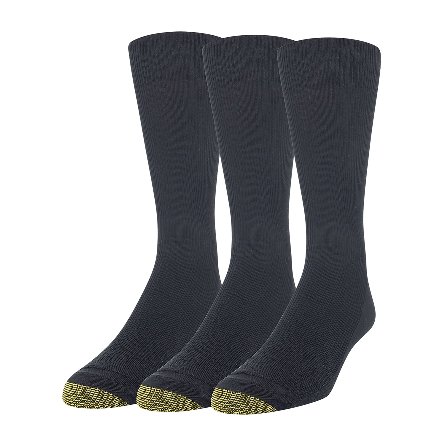 Gold Toe Cotton Metropolitan Dress Mens 3 Pair Crew Socks