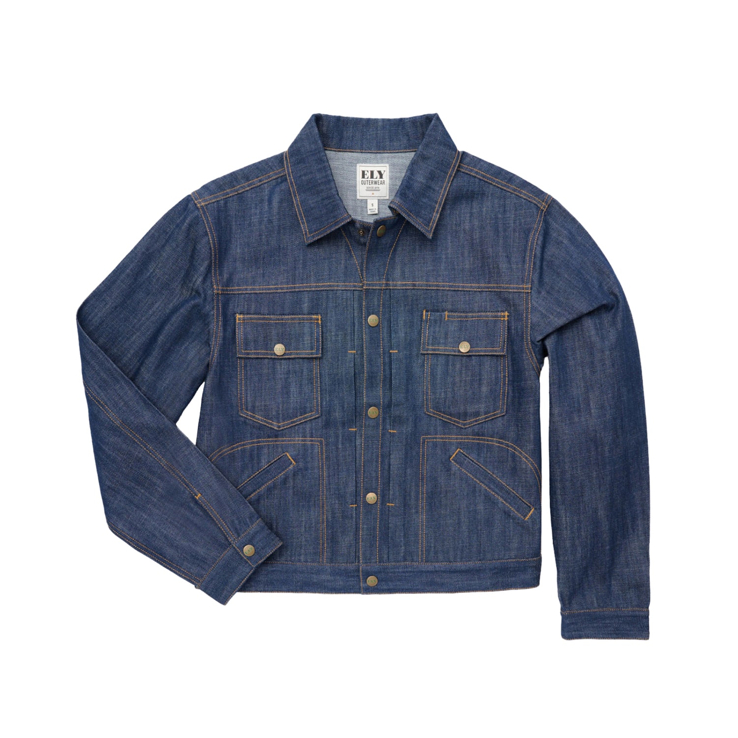 Ely Cattleman Vintage Mens Denim Lightweight Tall Work Jacket