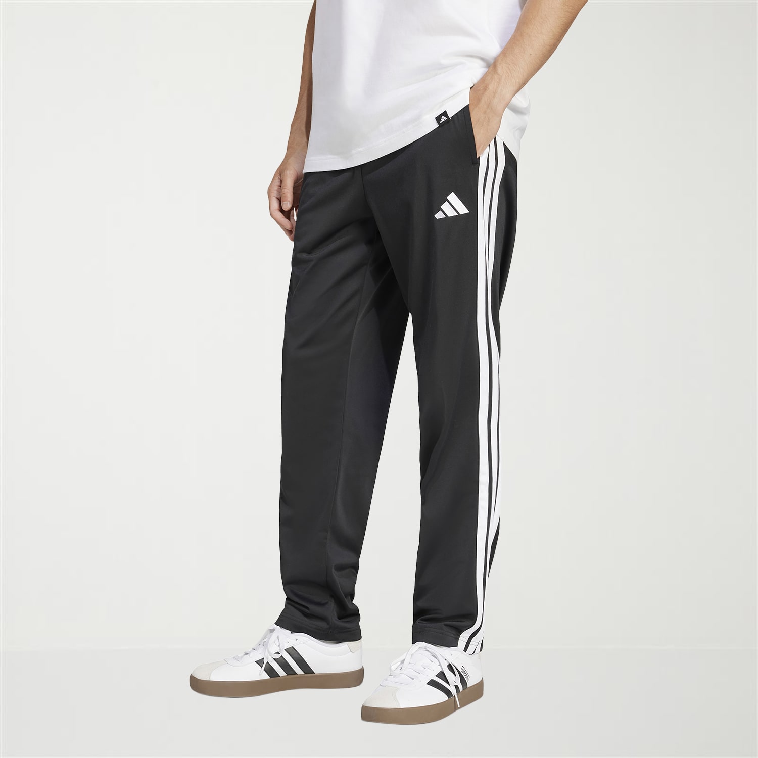 adidas Tricot Mens Straight Mid Rise Regular Fit Big and Tall Track Pant