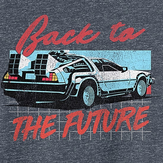 Back To Future Mens Crew Neck Short Sleeve Classic Fit Big and Tall Graphic T-Shirt