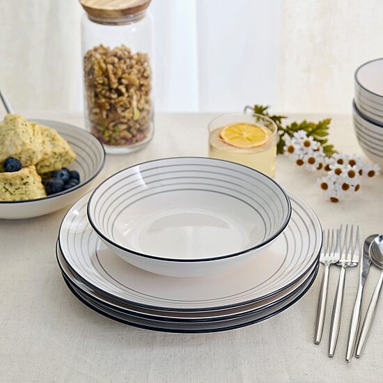 EARTH & CLAY Zeke 8-pc. Earthenware Dinnerware Set