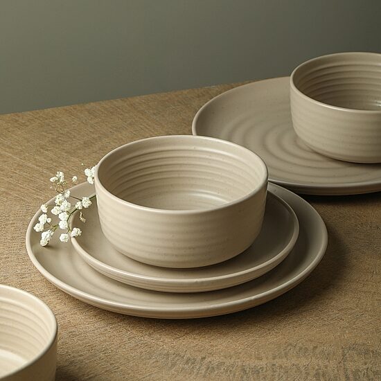 EARTH & CLAY Ion 12-pc. Stoneware Dinnerware Set