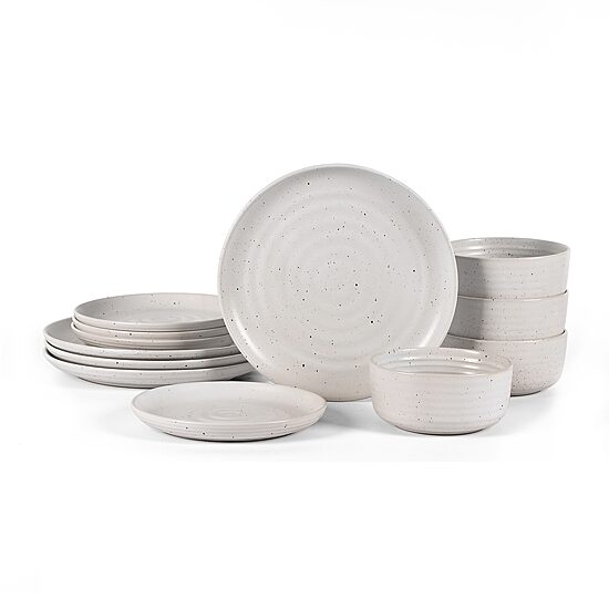 EARTH & CLAY Ion 12-pc. Stoneware Dinnerware Set