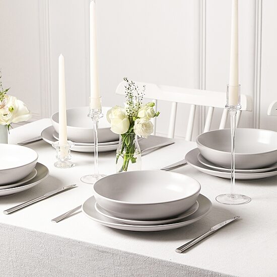 EARTH & CLAY Mia 24-pc. Stoneware Dinnerware Set