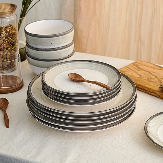 EARTH & CLAY Harlow 12-pc. Earthenware Dinnerware Set