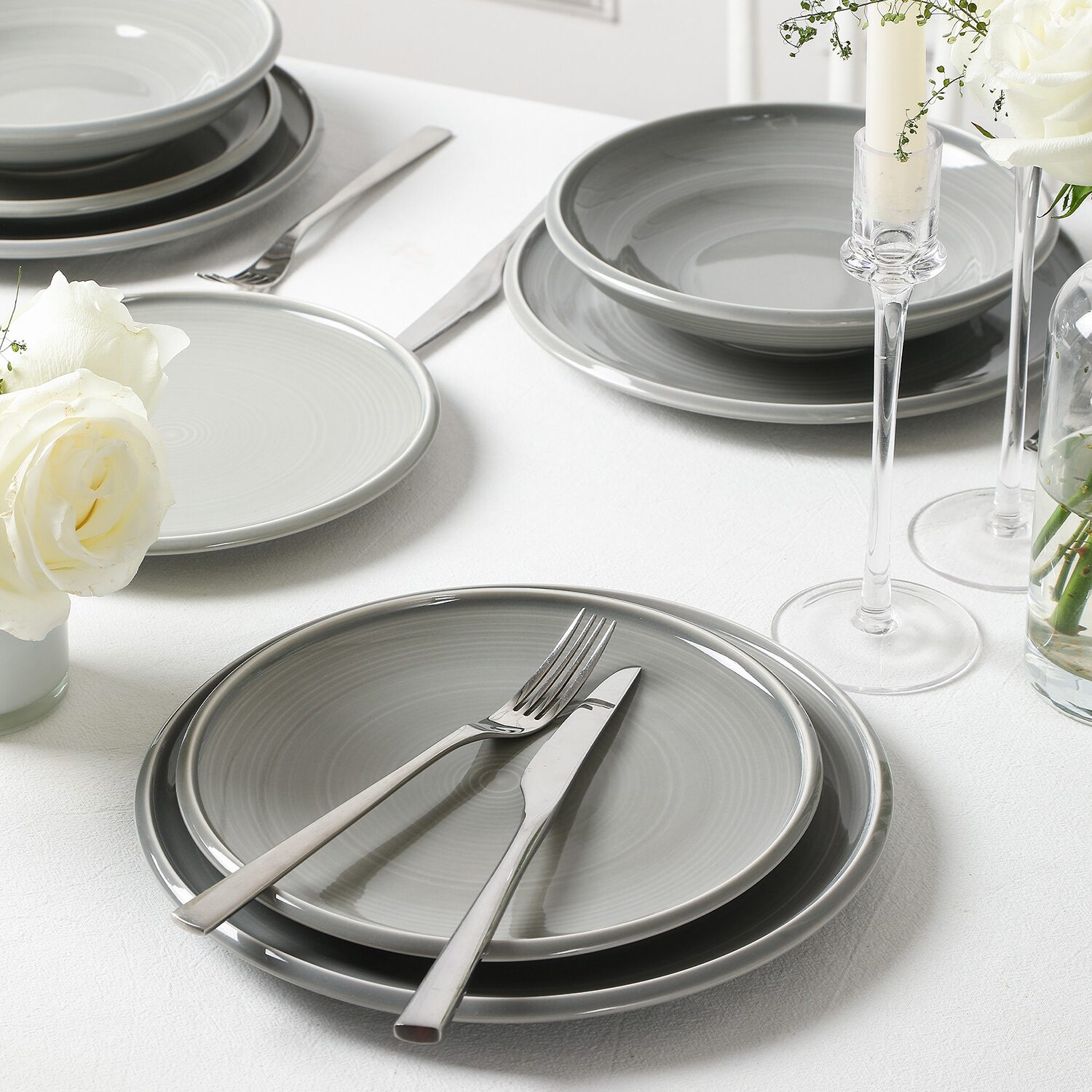 EARTH & CLAY Harmony 24-pc. Stoneware Dinnerware Set