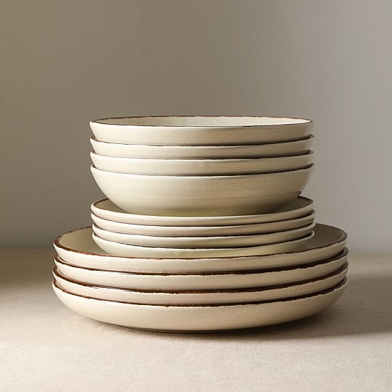 EARTH & CLAY Heath 4-pc. Stoneware Dinnerware Set