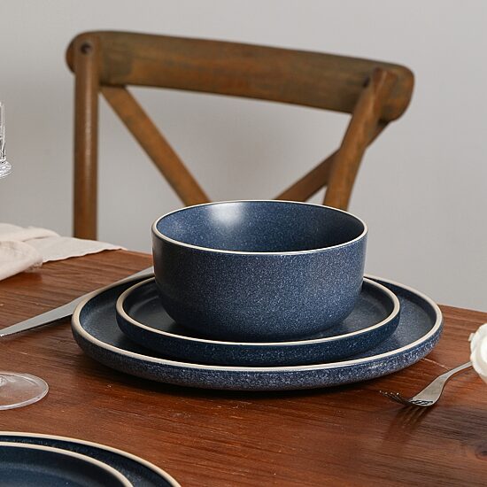 EARTH & CLAY Amber 12-pc. Stoneware Dinnerware Set