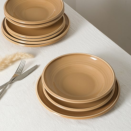 EARTH & CLAY Harmony 12-pc. Stoneware Dinnerware Set