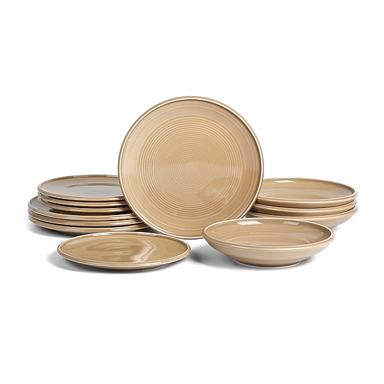 EARTH & CLAY Harmony 12-pc. Stoneware Dinnerware Set