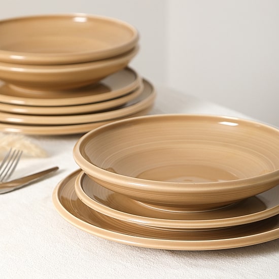 EARTH & CLAY Harmony 12-pc. Stoneware Dinnerware Set