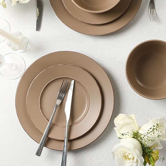 EARTH & CLAY Hazel 24-pc. Stoneware Dinnerware Set