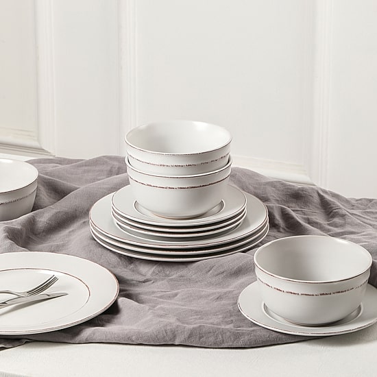 EARTH & CLAY Hazel 12-pc. Stoneware Dinnerware Set