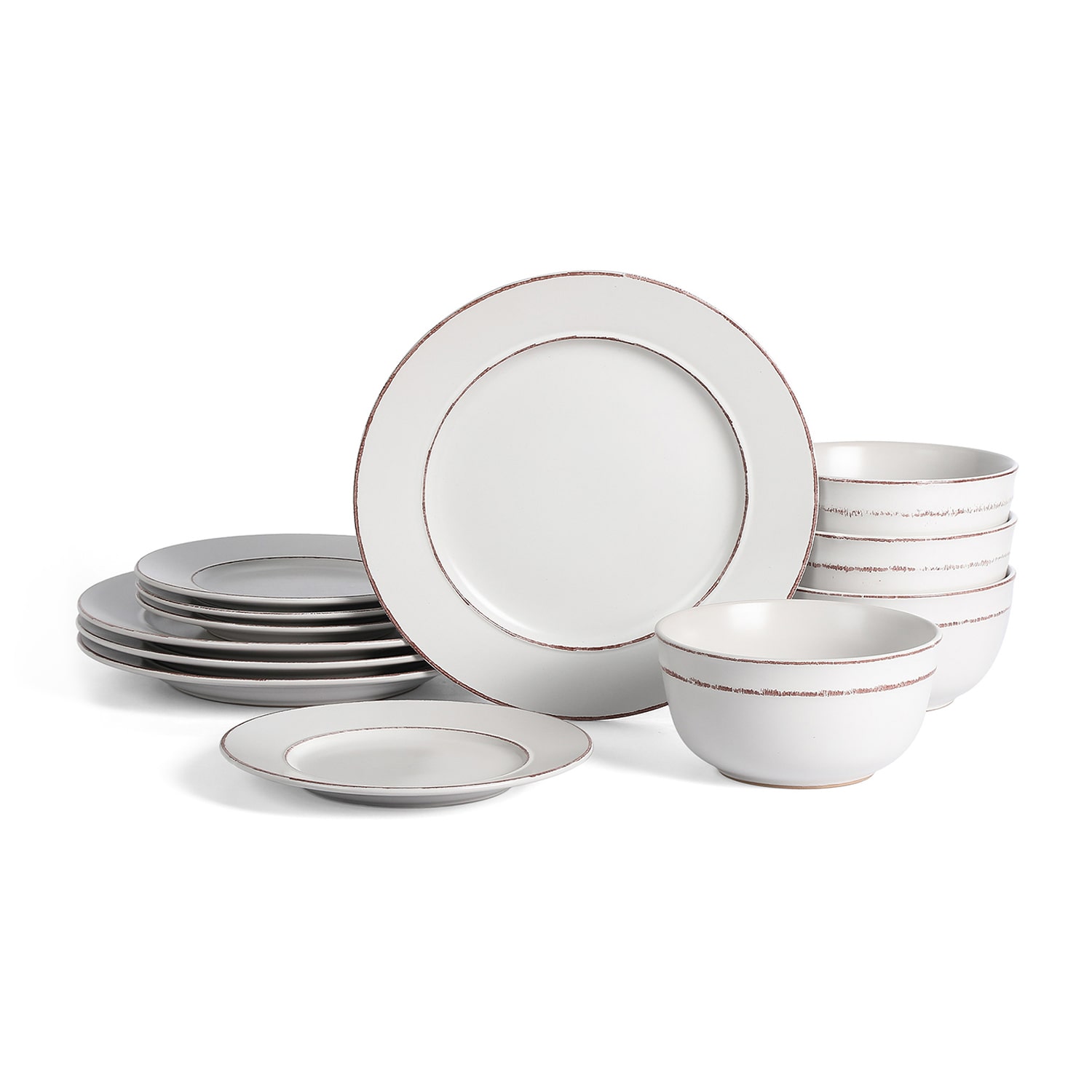 EARTH & CLAY Hazel 12-pc. Stoneware Dinnerware Set