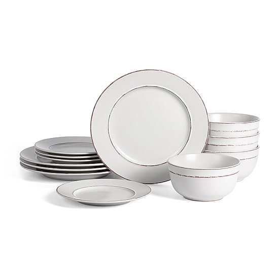 EARTH & CLAY Hazel 12-pc. Stoneware Dinnerware Set