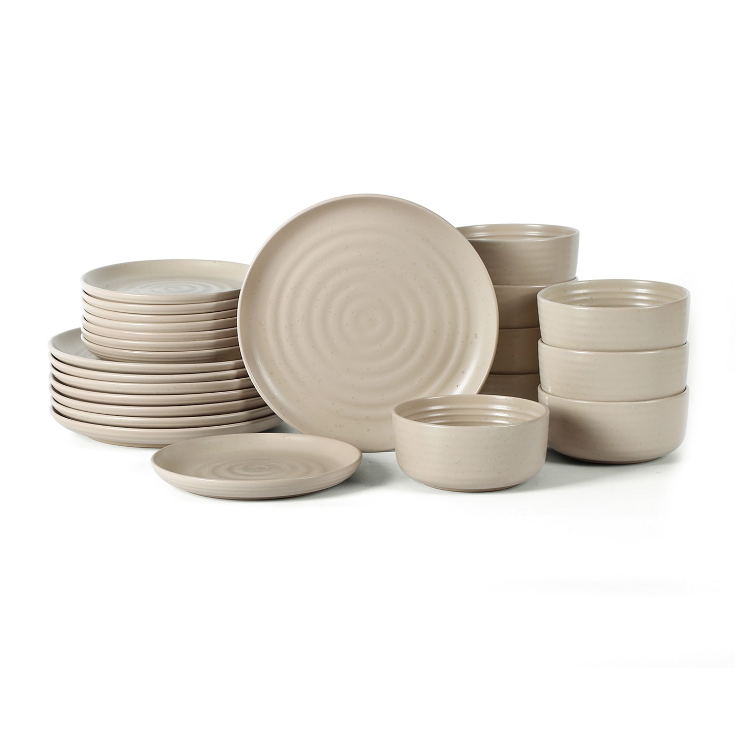 EARTH & CLAY Ion 24-pc. Stoneware Dinnerware Set