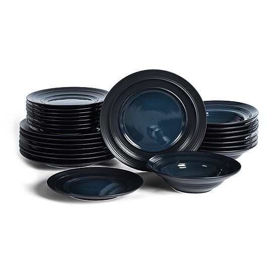 EARTH & CLAY Celeste 24-pc. Stoneware Dinnerware Set