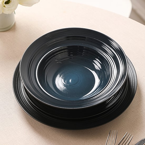 EARTH & CLAY Celeste 24-pc. Stoneware Dinnerware Set