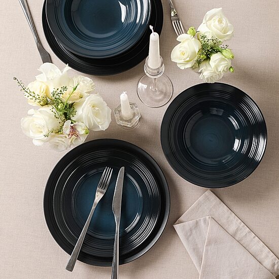 EARTH & CLAY Celeste 24-pc. Stoneware Dinnerware Set
