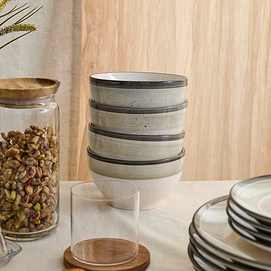 EARTH & CLAY Harlow 24-pc. Earthenware Dinnerware Set