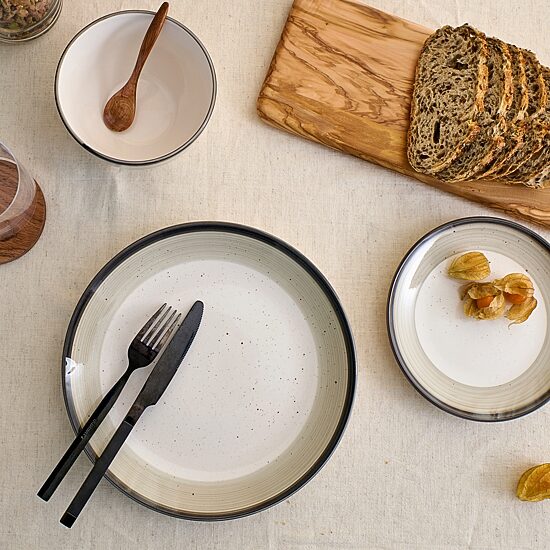 EARTH & CLAY Harlow 24-pc. Earthenware Dinnerware Set