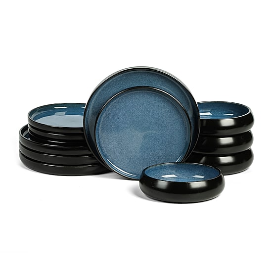 Stone + Lain Lagoon 12-pc. Stoneware Dinnerware Set