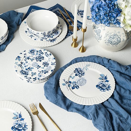 Stone + Lain Fiore 8-pc. Bone China Salad Plate