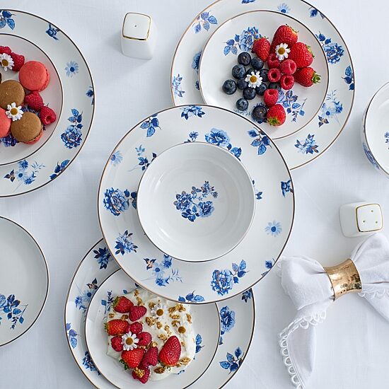 Stone + Lain Viola 4-pc. Porcelain Dinnerware Set