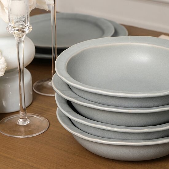 Stone + Lain Oasis 4-pc. Stoneware Pasta Bowl