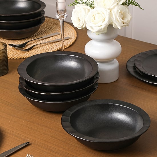 Stone + Lain Oasis 8-pc. Stoneware Pasta Bowl