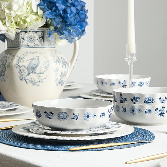 Stone + Lain Fiore 4-pc. Bone China Pasta Bowl
