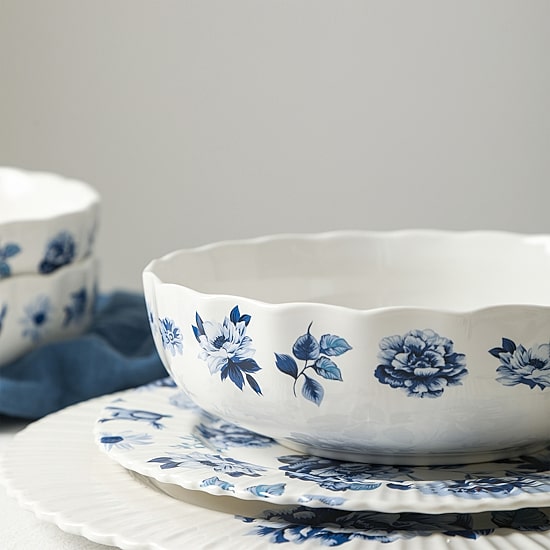 Stone + Lain Fiore 4-pc. Bone China Pasta Bowl