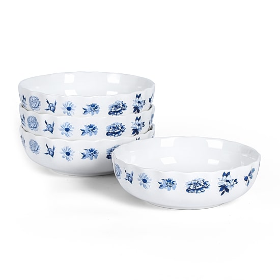 Stone + Lain Fiore 4-pc. Bone China Pasta Bowl
