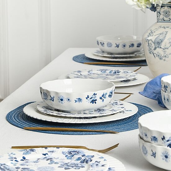 Stone + Lain Fiore 4-pc. Bone China Pasta Bowl