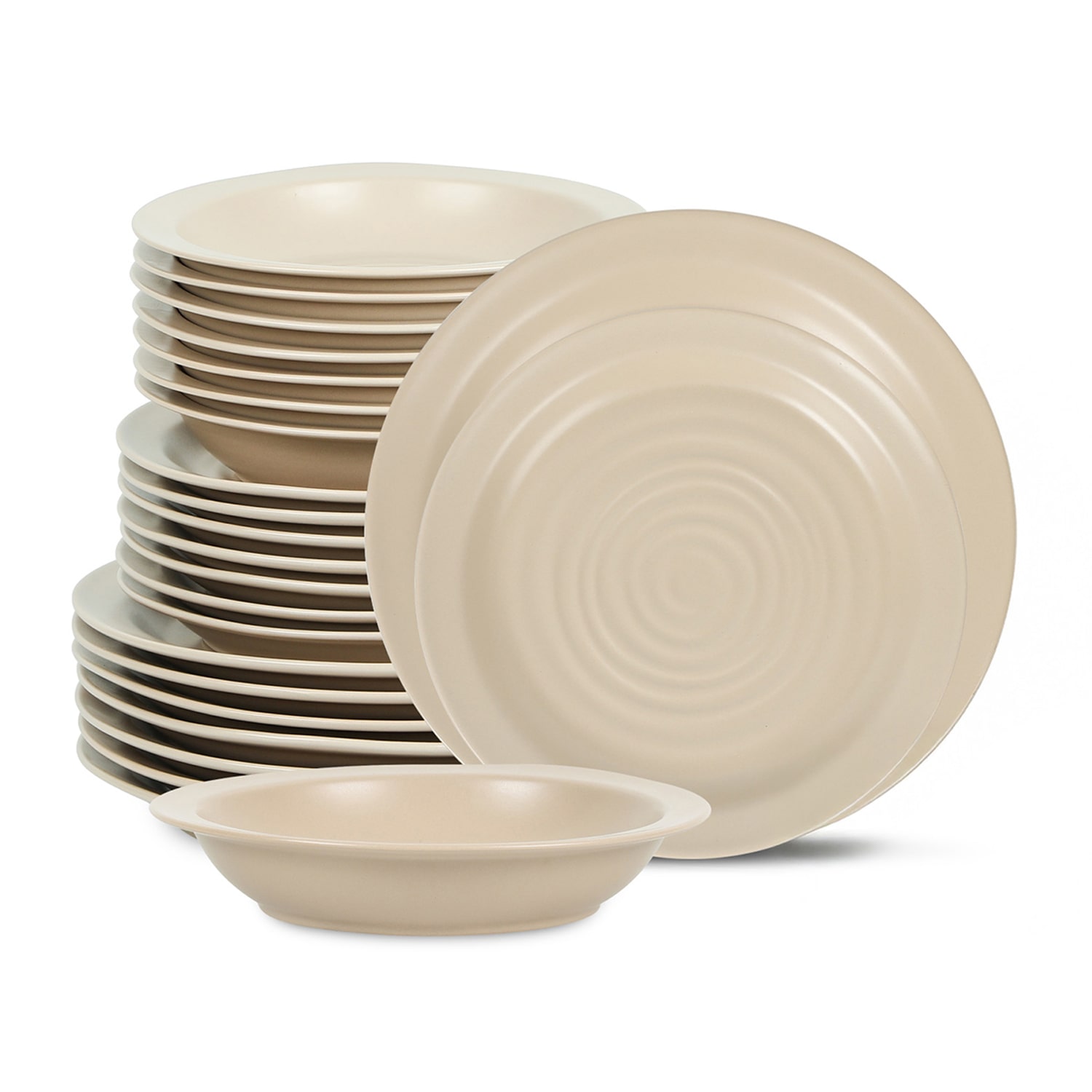 Stone + Lain Orbit 24-pc. Stoneware Dinnerware Set