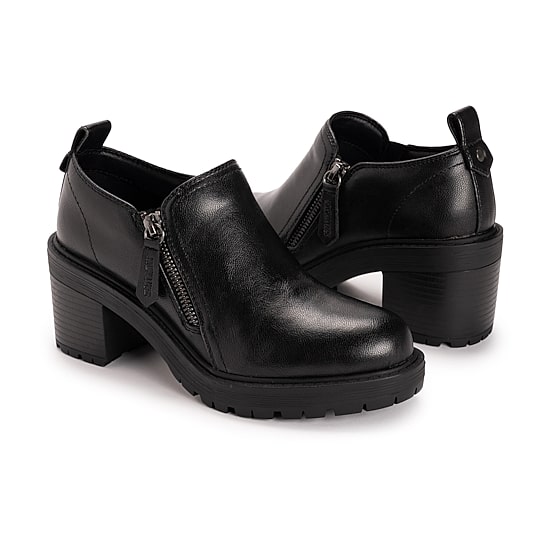 Muk Luks Womens Lainey Shootie Stacked Heel Booties