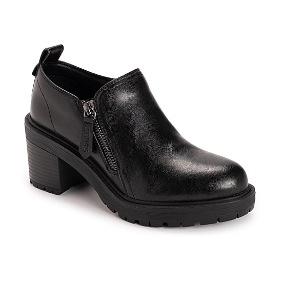 Muk Luks Womens Lainey Shootie Stacked Heel Booties