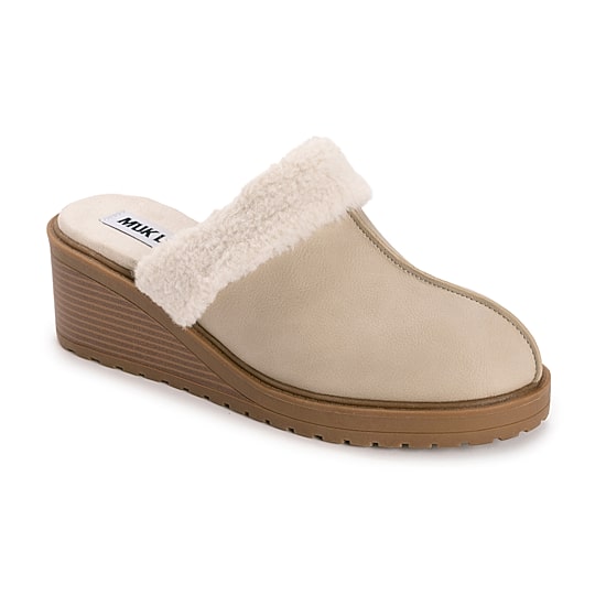 Muk Luks Sophia Mule Womens Round Closed Toe Mules