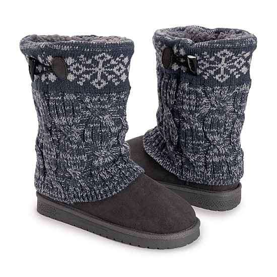 Muk Luks Womens Cheryl Boot Flat Heel Booties